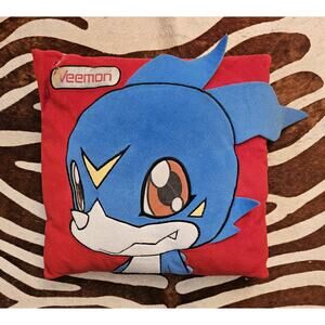 Vintage 2001 Rare DIGIMON Digital Monsters Plush Pillow VEEMON